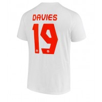 Camiseta Canadá Alphonso Davies #19 Visitante Equipación Mundial 2022 manga corta